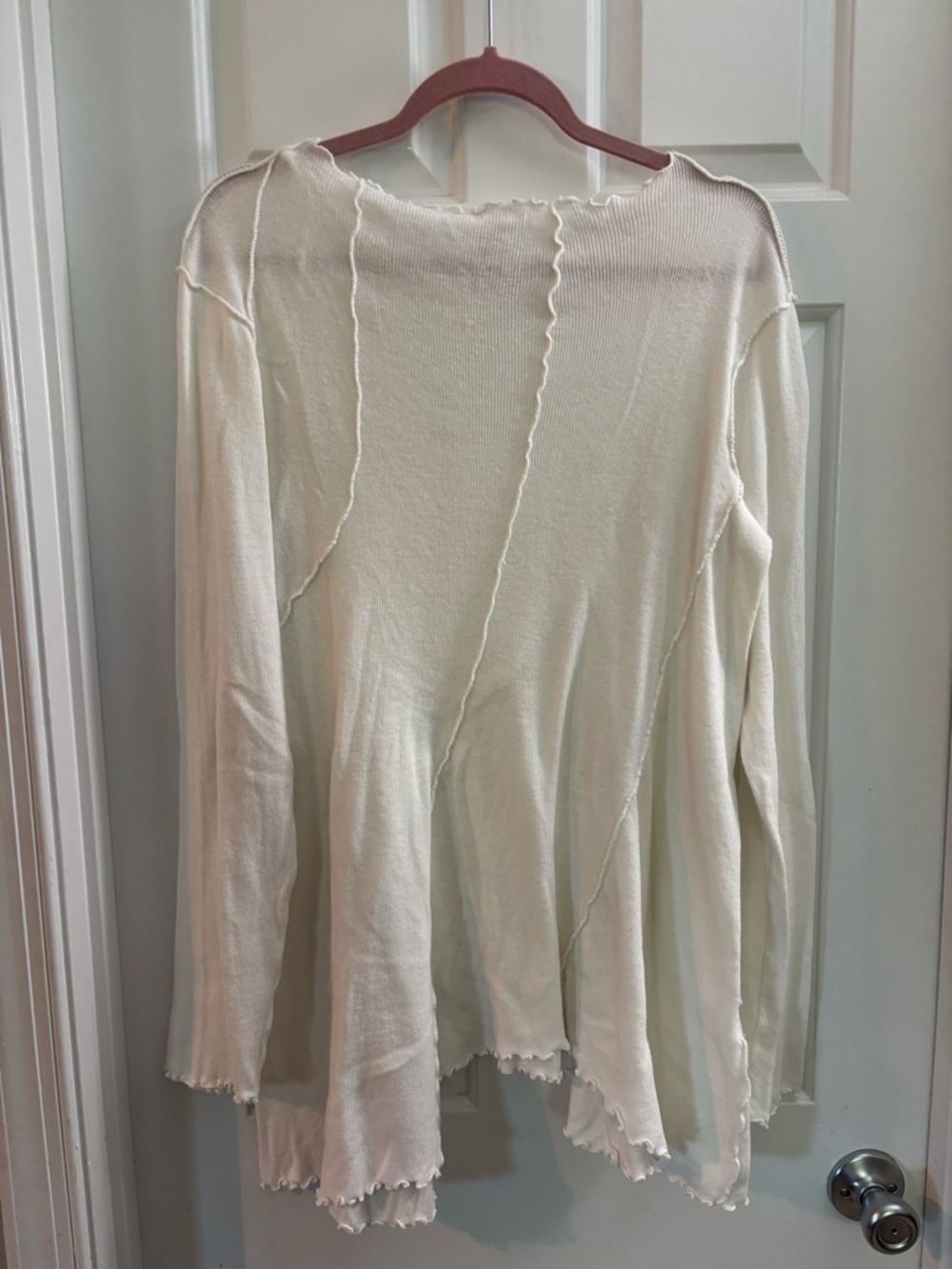 Free people - Light Cream Women’s Long-Sleeve Knit Top
